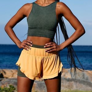 Free people movement featherweight layering shorts